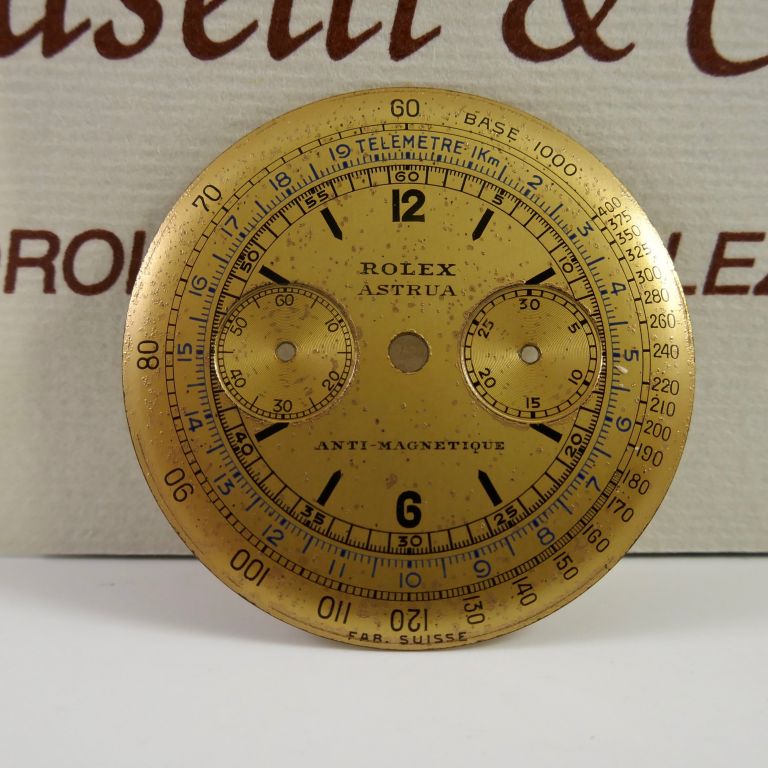 Rolex Astrua Chrono dial Ref. 3858 Years '40-50 for Valjoux 69 movement