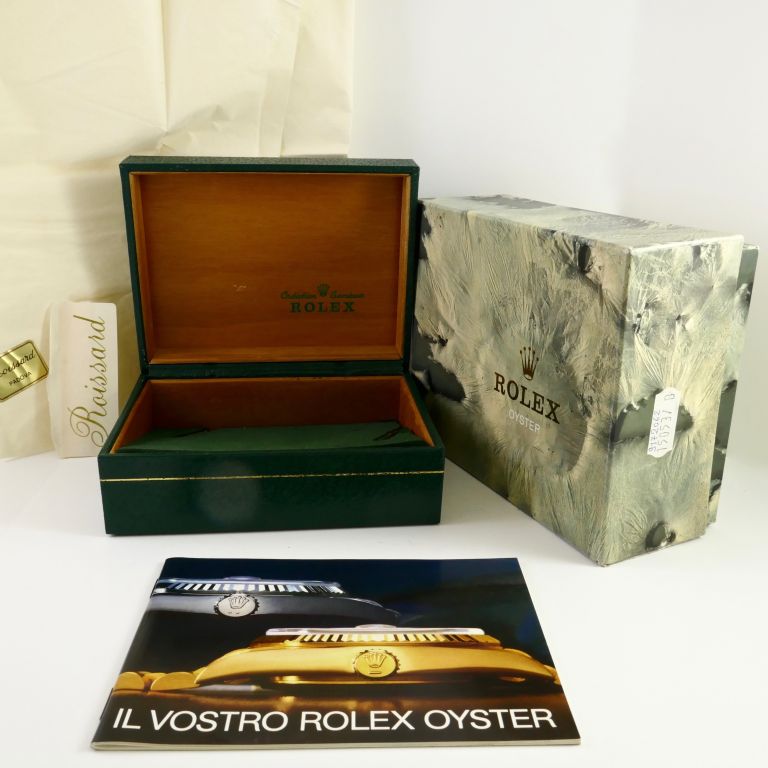 Scatola Rolex VINTAGE 67.00.08 Anni '80 Oyster Perpetual Date Ref. 15053 acciaio e oro giallo