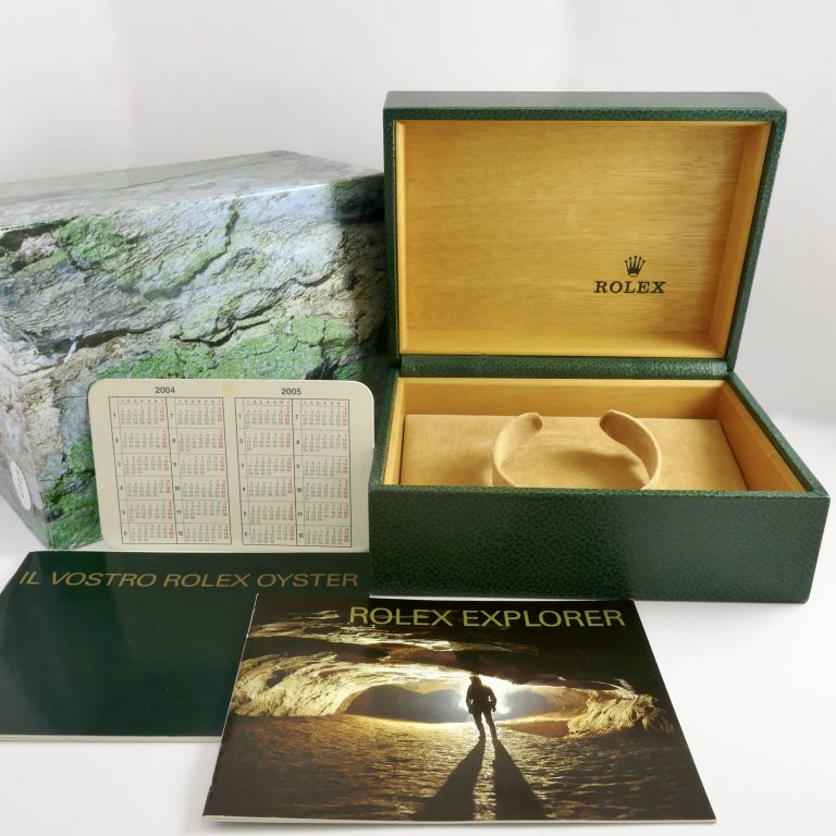 Rolex box 64.00.01 for Explorer II model Ref. 16570 with booklets Year 2005