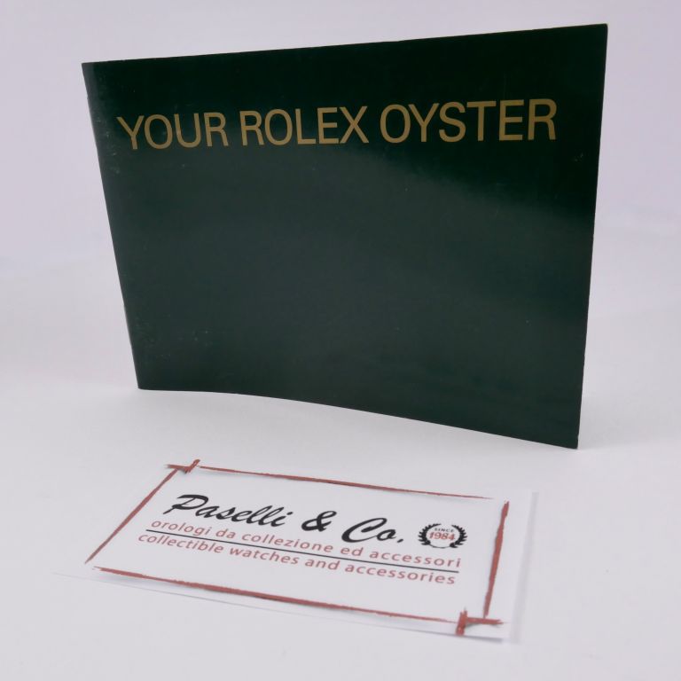 Rolex Oyster Booklet Year 2001