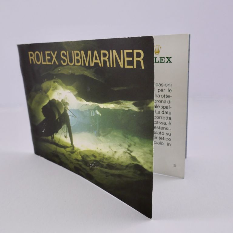 Rolex Submariner Booklet Year 1993