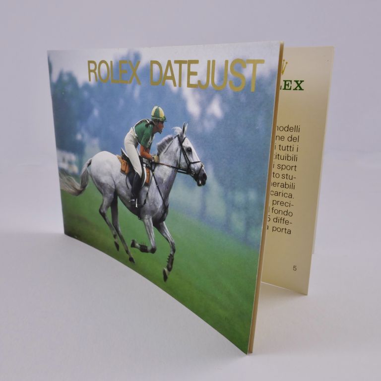 Rolex DateJust Booklet Year 1999