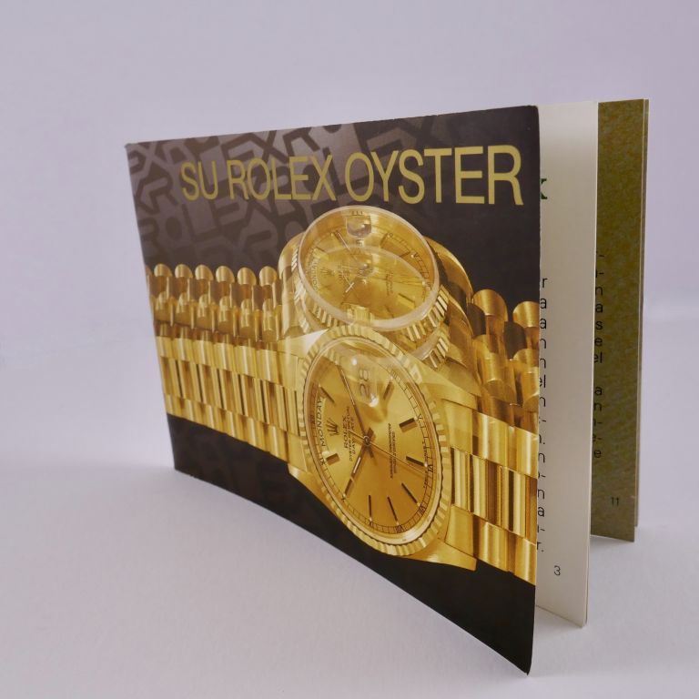 Rolex Oyster Booklet Year 2000