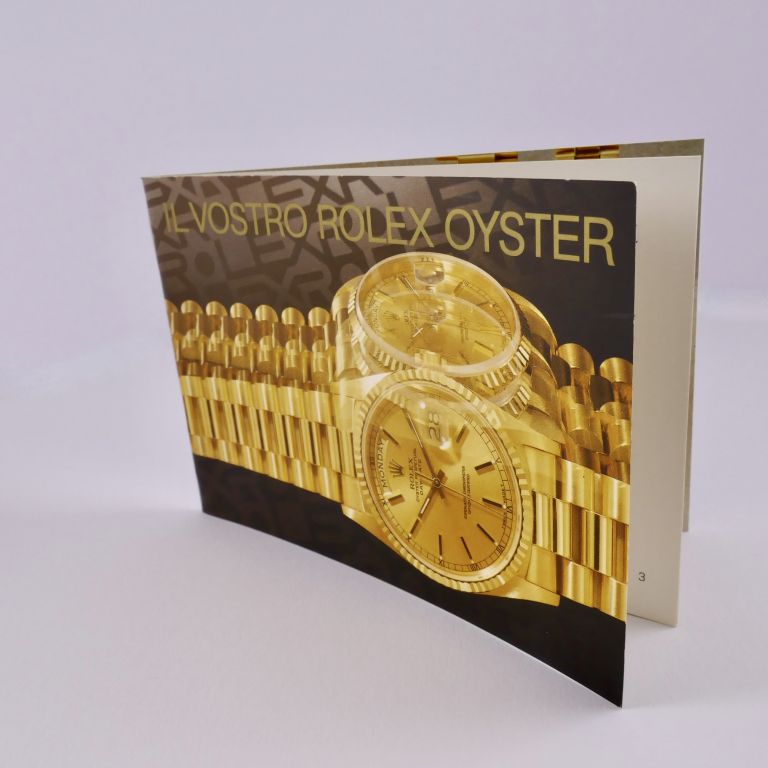 Rolex Oyster Booklet Year 1999